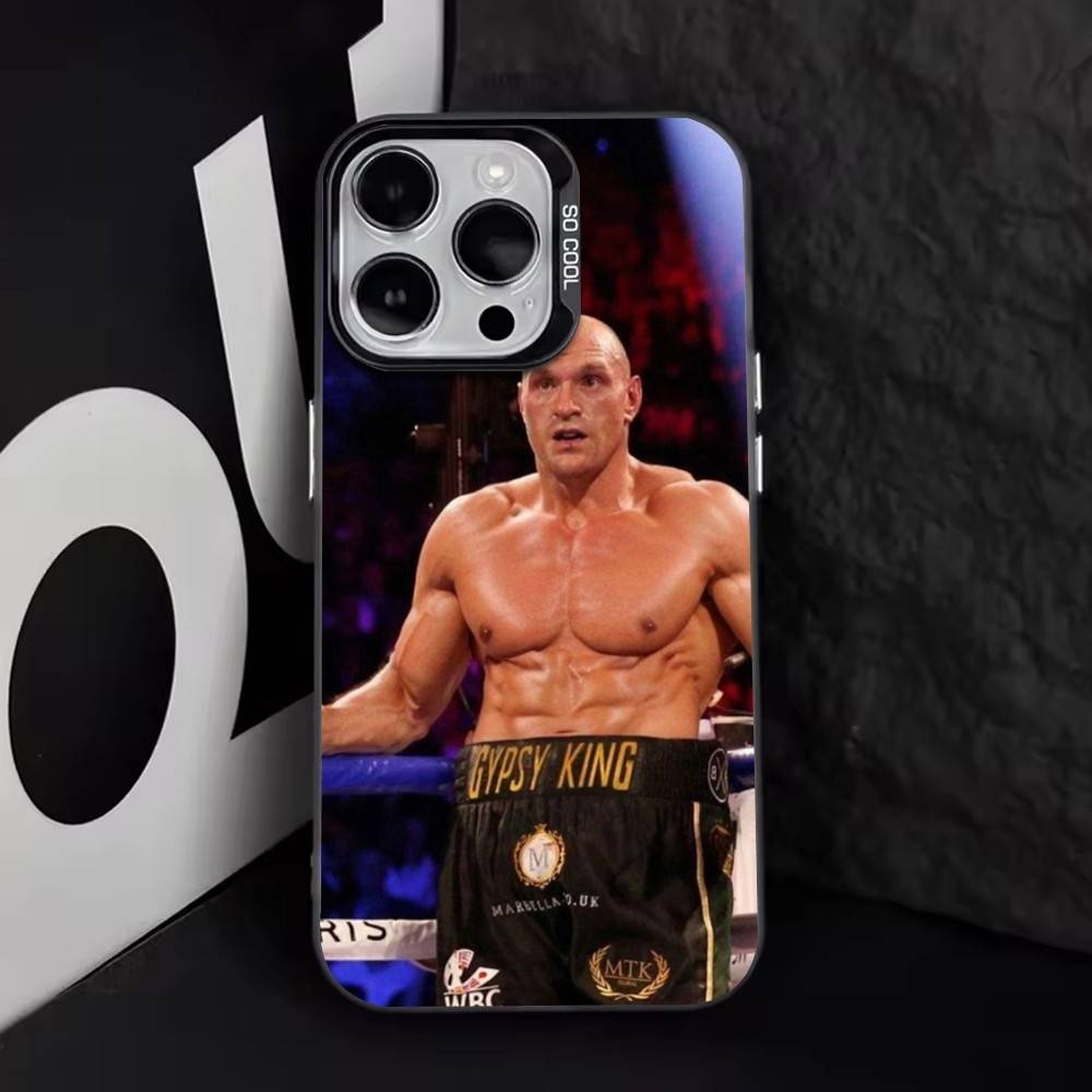 

Tyson Fury Phone Case For iPhone 17,16,15,14,13,12,11 Plus,Pro Max,XS,Colored Silver Plated Inside Cover iPhone16se4
