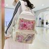 Versatile Large-Capacity Transparent Ita Backpack for Girls and Women