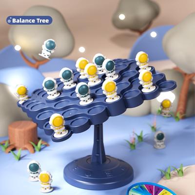 Desková hra Astronaut Balance Tree - interaktivní domácí puzzle hračky pro trénink pozornosti, víceúrovňové výzvy a odolné plastové materiály