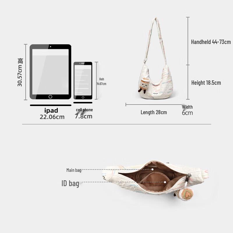 Aegean Sea Canvas Crossbody Shoulder Bag