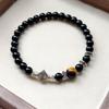 Naturstein Armband 6mm Perlen Natur 7A Tigerauge Lavastein Glücksarmbänder Für Frauen Männer Schmuck Pulseras Homme