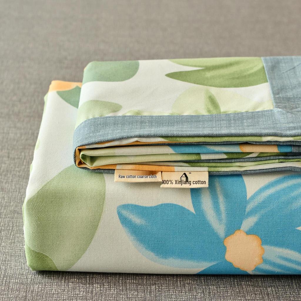 A-Class 100% Cotton Coarse Cloth Soft Bed Sheet for All Seasons