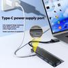 Fast Speed USB3.0 Hub 4 Port Splitter TypeC Power Port for Laptop Consoles Printer Keyboards Mouse Widely Used