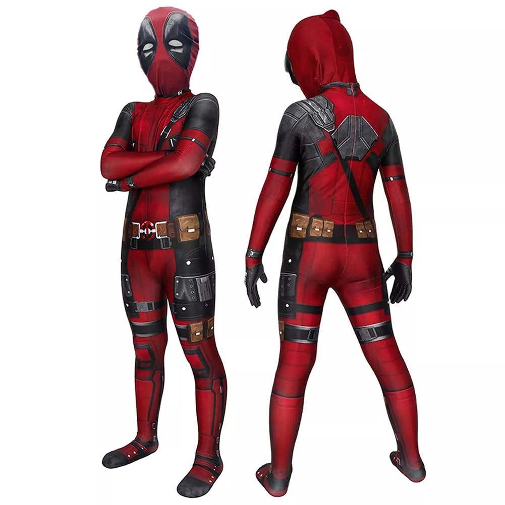 

XIUXIUAI Костюм Дедпула на Хелловін, Легінси Вейда Вільсона, Дитячий Костюм, Косплей, Повний bodysuit Zentai, Комплект з одного предмета, Костюм для Вечірок, Хелловін,