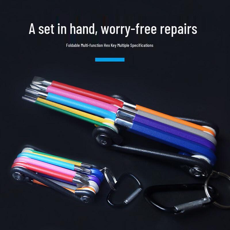 Universal 6-Point Hex Key Set with Ball Head, High Hardness Inner Hex Wrench