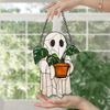 1 Pc Of Cute Ghost And Plant Decoration, 3mm Thickness Acrylic, Colorful Anti-Shatter Window Horror Home Decoration, Halloween Window Decoration