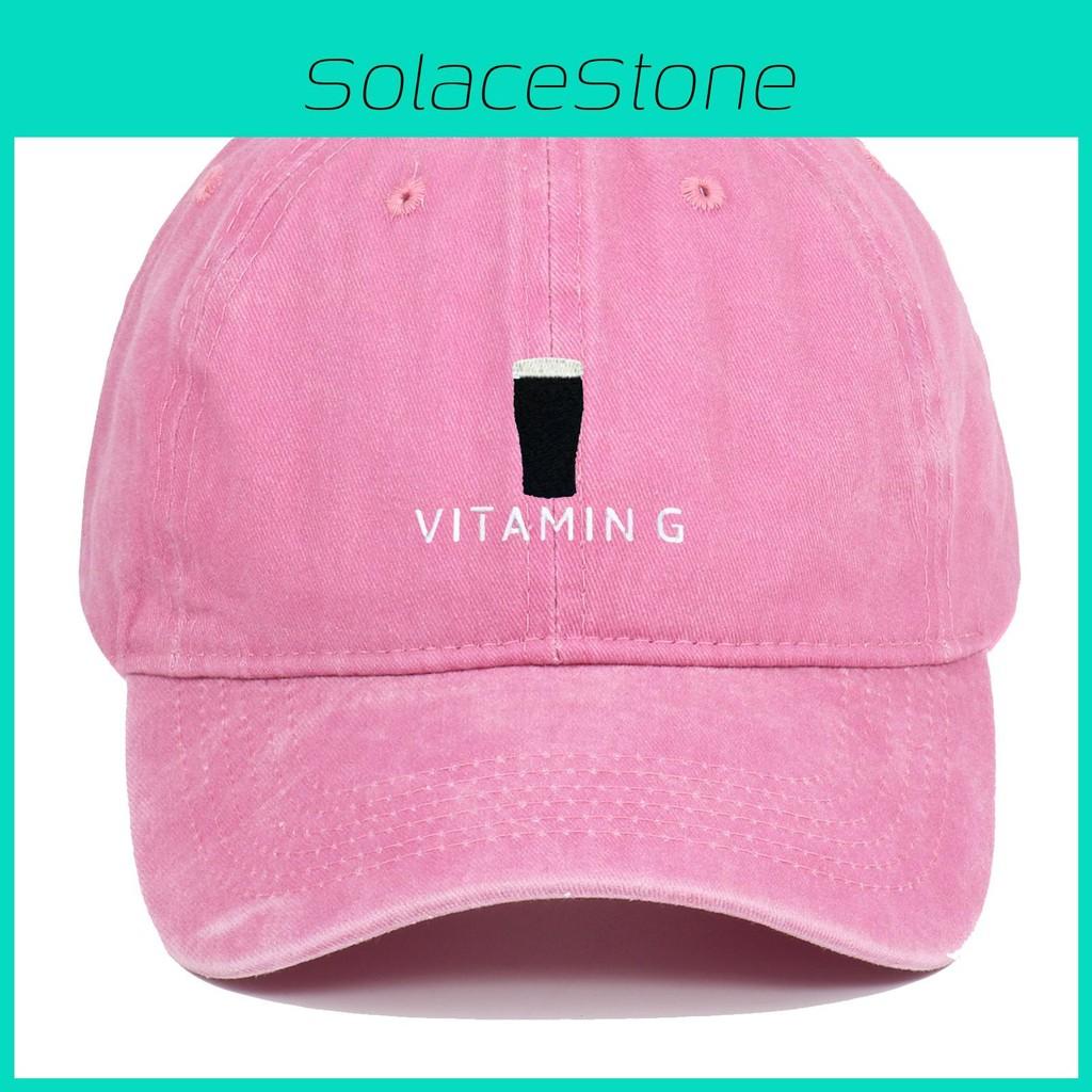 G Vitamin Letter Vintage Baseball Cap With Breathable Cotton And Curved Brim