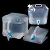 Foldable 15L Water Tank 10L Water Bag of Large Capacity Water Supply Bag for Emergency Outdoor Car Water and Disaster Features a Tap for Easy