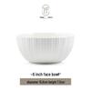 KANGMO Pure Rhine Ceramic 6-Inch Noodle & Rice Bowl Set, 3-Pack