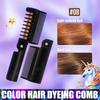 Temporary Hair Color Comb with Foldable Design for Quick Bright Hair Chalk Styling Non Toxic Washable Colorful Hairbrush for Adults Halloween Cosplay