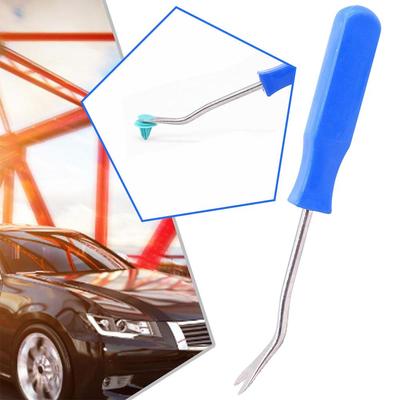 1/2PC Herramienta de Eliminación de Coche Azul Panel de Recorte de Puerta de Coche Sujetador Clavo Abierto Pinza de Palanca Extractor Herramienta de Eliminación J3O3