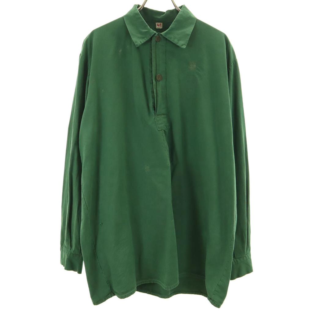 SWEDENISH ARMY 60s 70s vintage Long sleeve pullover shirt 41 military Men's Used