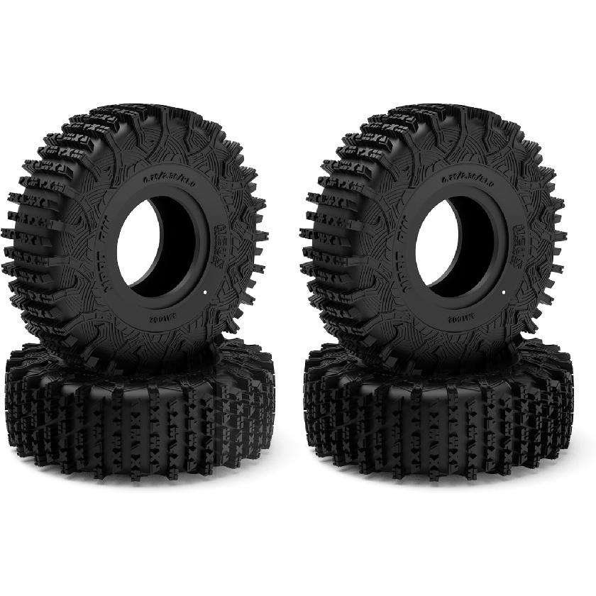 1.0 Tires - MS6 MPRO Pin Tires for TRX4M SCX24 FCX24 AX24 1/24 1/18 RC Crawler, 0.79/2.36/R1.0, #M1002