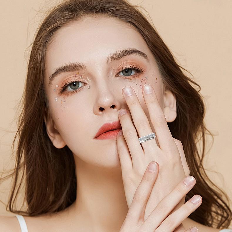 S925 Sterling Silver Double Row Ring - Japanese & Korean Hip-Hop Trend, Women’s Popular Style