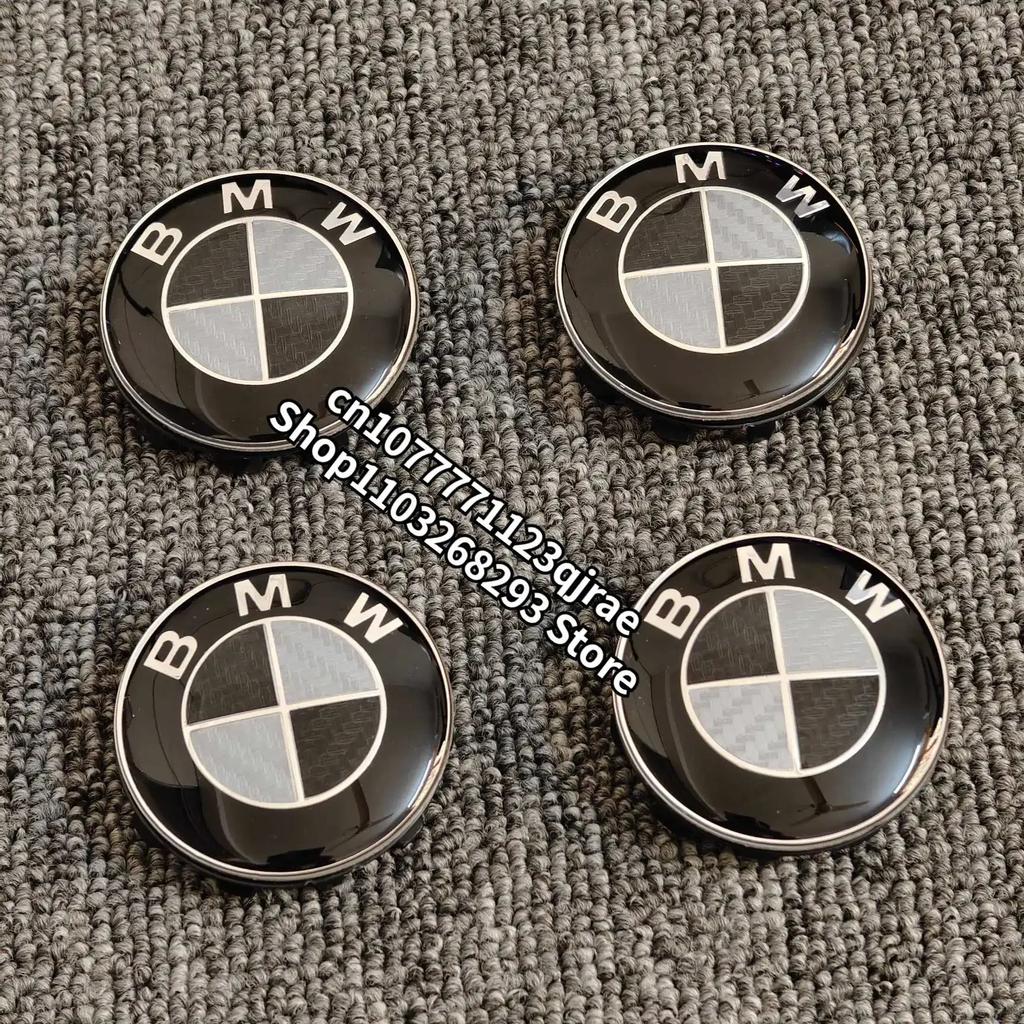 For BMW 1 Se E88 4Pcs Car Wheel Center Caps for BMW E90 E46 F10 F30 E87 F20 G20 E60 E39 E92 F11 F31 E61 F25 E36 X3 X5 68MM 56MM Accessories