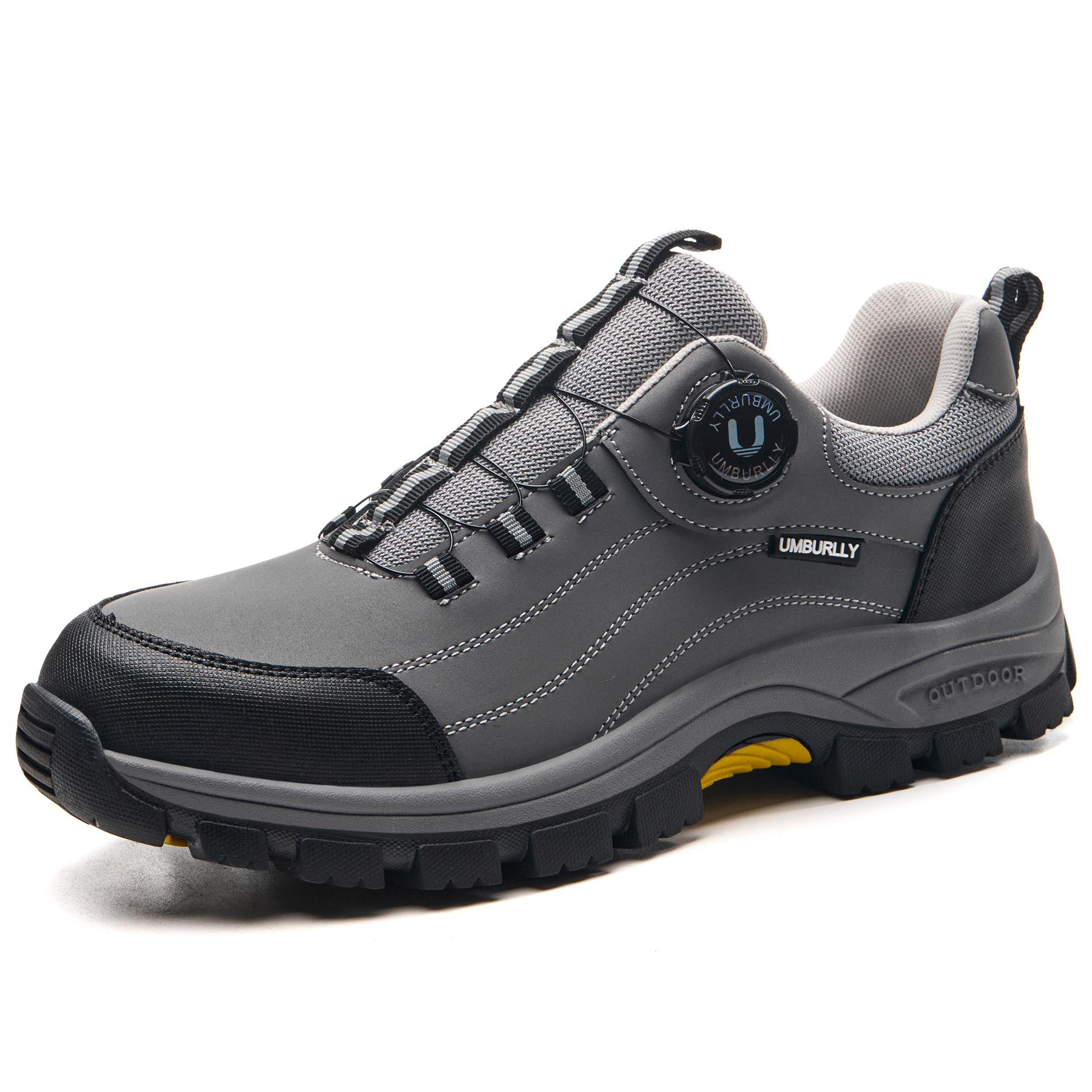 

Men s Steel-Toed Safety Shoes with Anti-Crush, Anti-Puncture and Anti-Slip Soles, Fashionable Button Industrial Work Shoes 38