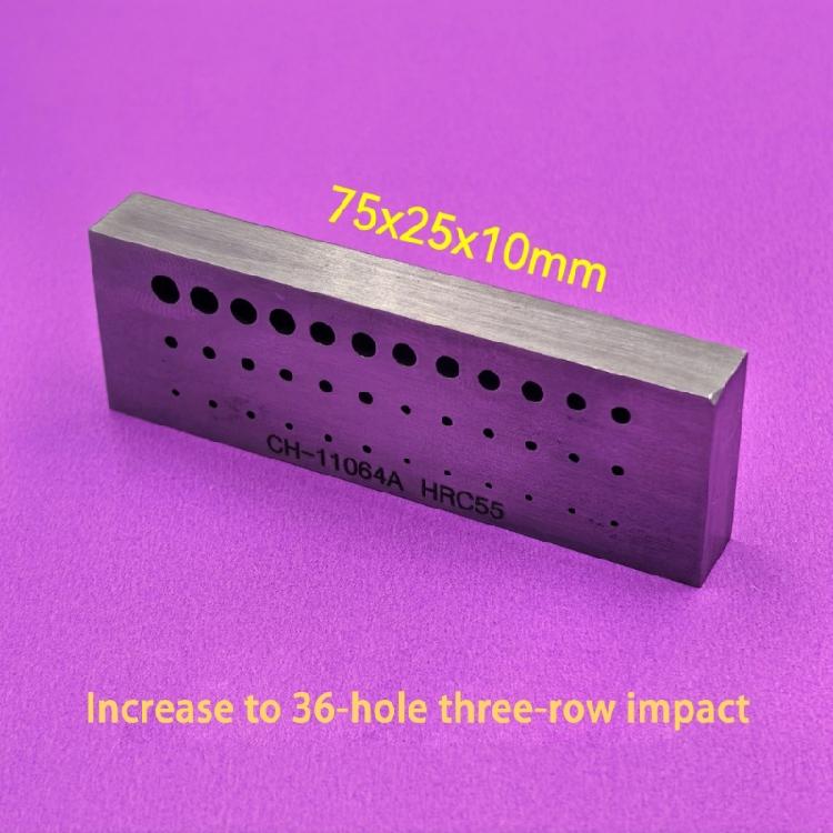 Multi Functional 36 Hole Steel Stamping Block Craft Punching Tool For Professional Jewelry Production And DIY Crafts