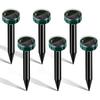 Ultrasonic Animal Repellent Device for and and Inserts Into the Ground Solar-Powered Moles, Rodents, Snakes, Pests, Energy-Saving, Convenient, Safe,