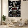 Jack Daniel'S Tennessee Whiskey Bottle Tapestry Wallmounted Background Cloth Atmospheric Background Cloth Homestay Soft Decoration Tapestry