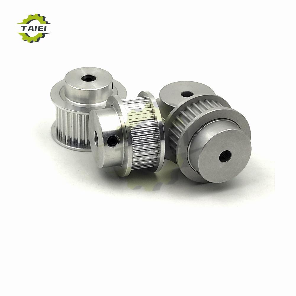 HTD 3M 45T 46T 48T 50 Teeth Synchronous Wheel Keyway Bore 5mm-25mm HTD3M Timing Pulley 45Teeth For Belt Width 10/15mm 3M Pulley