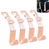 4Pcs Headrest Fastening Hooks Bag Hanger Car Hooks Car Interior Accessories