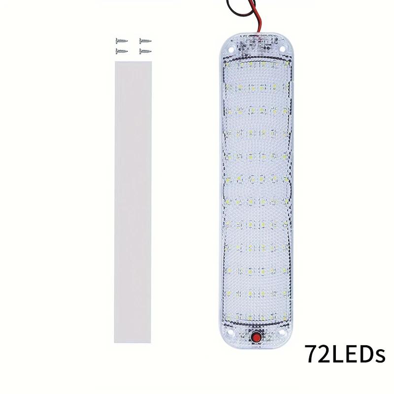 1pc 12V-80V Car Interior Led Light Bar White Light Tube With Switch For Van Lorry Truck RV Camper Boat Indoor Car Ceiling Lights