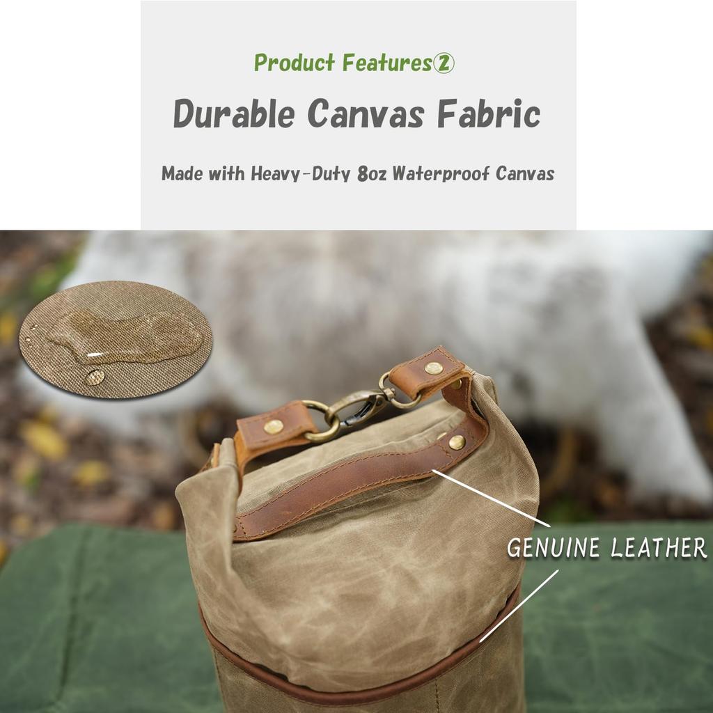 YAJIN CRAFT Cooker Bag, Camping Storage Box, Toolbox, Cooker Case, Canvas Mess Bag, Multi-Case, Cotton Canvas, Size M