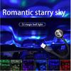 1pc Car USB Led Starry Sky Top Atmosphere Light Starry Sky Magic Colorful Lights Party Acoustic Control Lamp Gift Not Glaring CN Dome Lights 6
