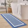 Set da 3pz Tappetini da Bagno, Tappeti da Bagno Altamente Assorbenti Antiscivolo, Tappetini Morbidi Lavabili per Lavandino del Bagno, WC, Vasca da Bagno