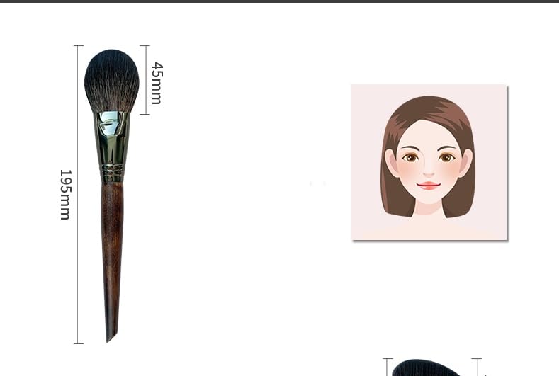Naturalny kozi włos Noble Makeup Brush Super Soft Makeup Brush Set 10 pędzli do makijażu