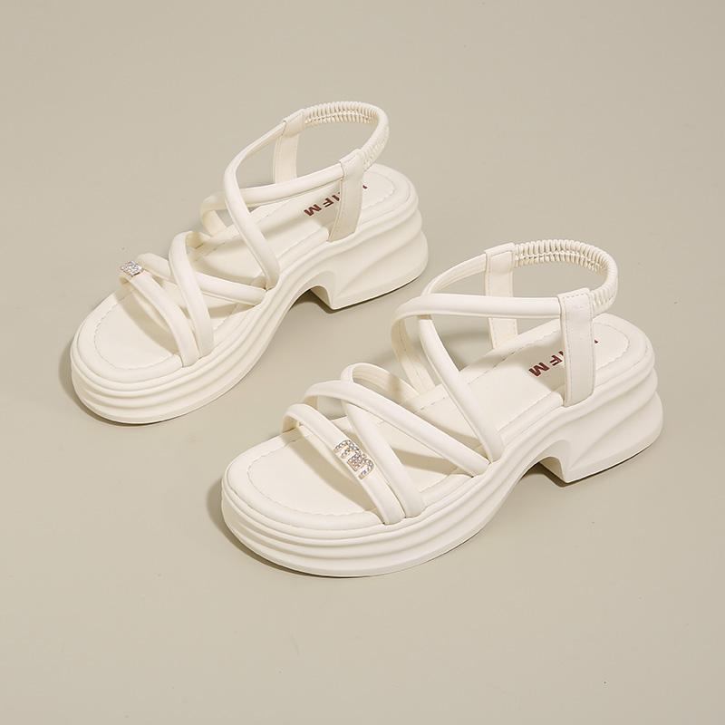 Fashion CRLAYDK Women's Sandals Comfort Platform Ladies Straps Open Toe Shoes Summer Walking Travel Casual Beach Dressy Slippers