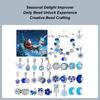 2025 Christmas Countdown Jewelry Making Kit With Charm Beads 31 Grid Countdown Calendar Bracelets Surprise Gift Box