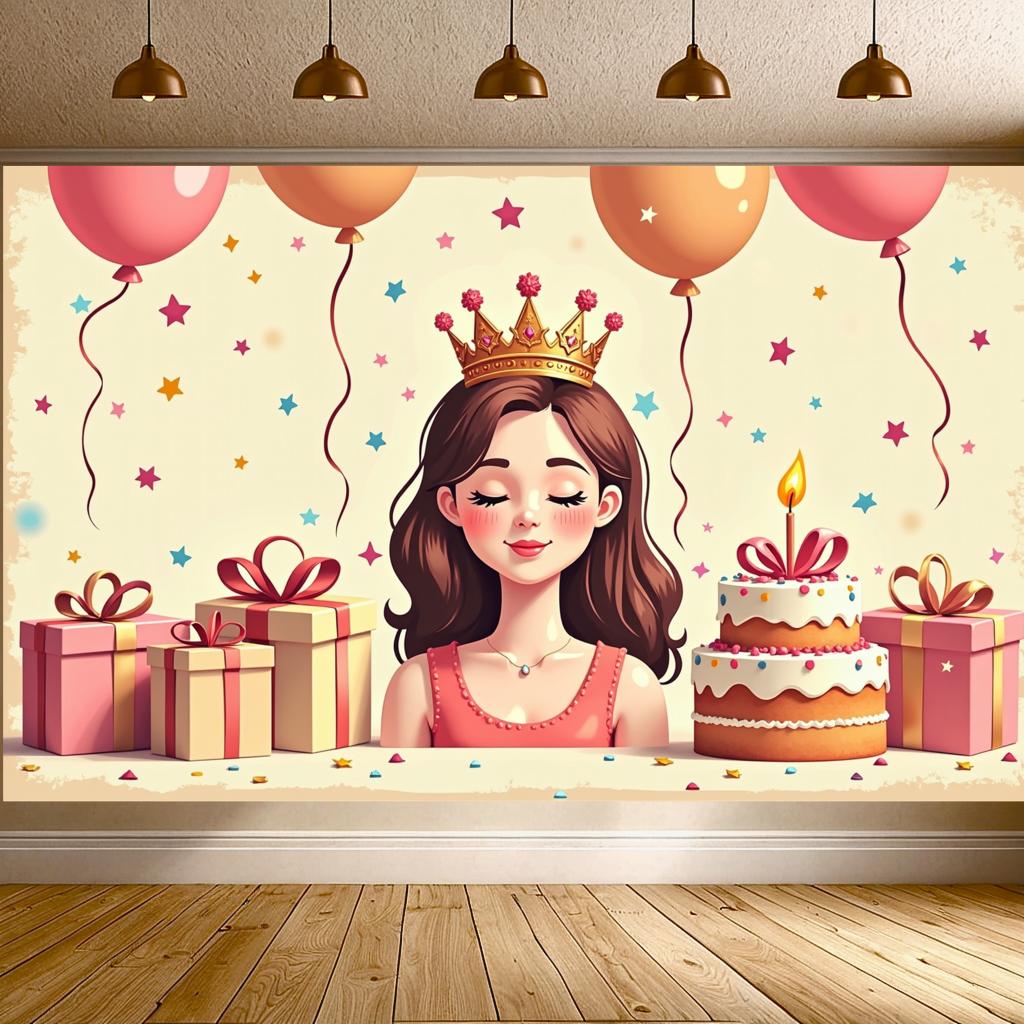 Photography Birthday Banner Sweet 16 Decorations Rose Gold Balloons For Photo Booth Birthday Party Photography Background