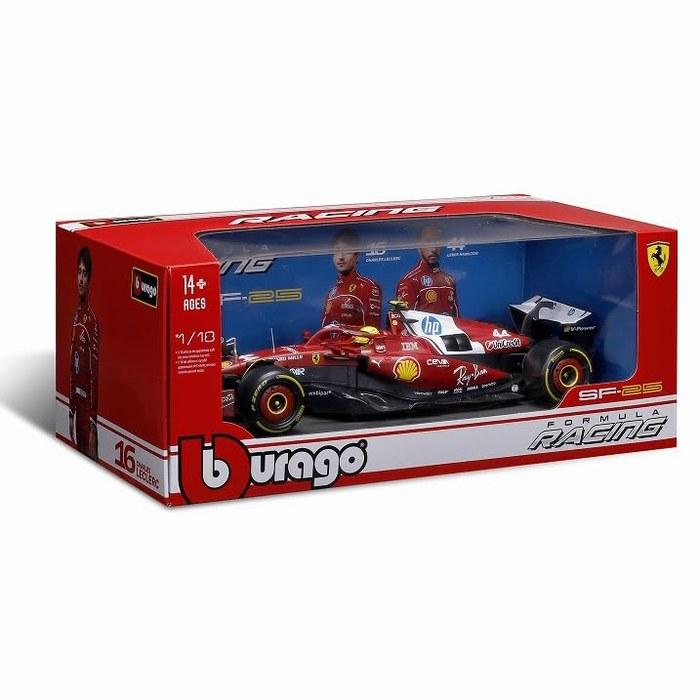 Kyosho Burago Ferrari SF-25 2025 Australia GP No.44 L. Hamilton with Driver - 1/18 Scale - 18-16816H