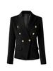 Professional Women's Double-Breasted Waist-Cinched Slimming Short Suit Jacket for Spring/Autumn 2025