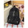 Korean Small Fresh Schoolbag Female College Student Simple Star Backpack Lightweight Large Capacity High School Backpack