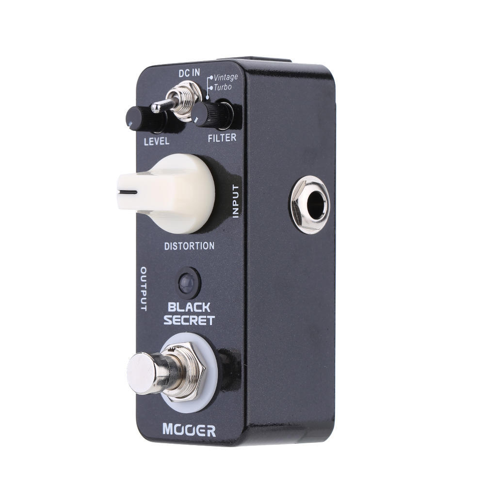Педаль эффектов для электрогитары Mooer Black Secret Micro Mini Distortion True Bypass — фото 6