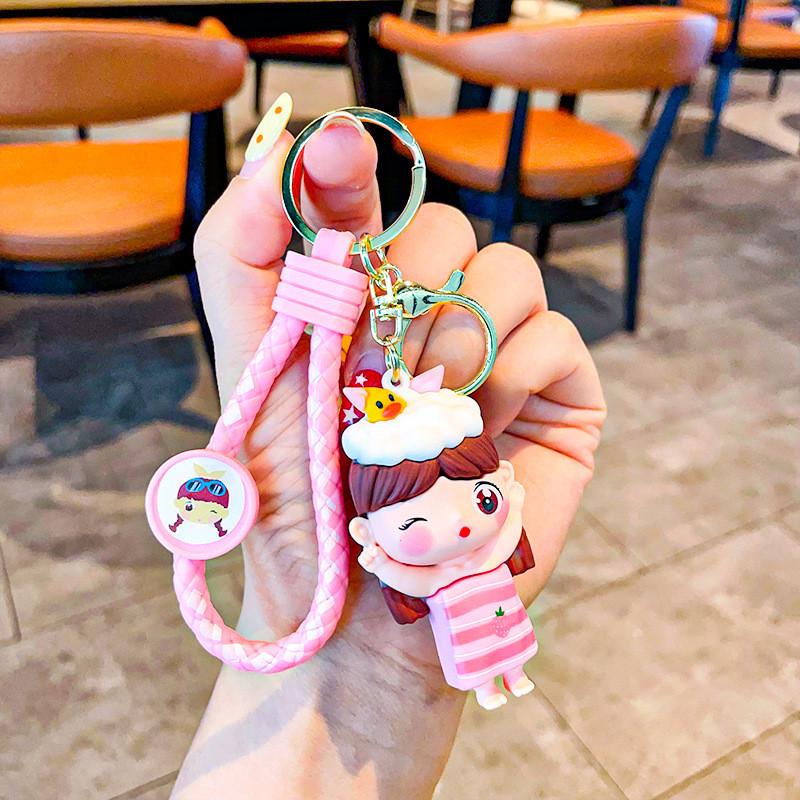 Adorable Bathing Cute Keychain Cartoon Character Keyring Perfect For Gifts And Collecting