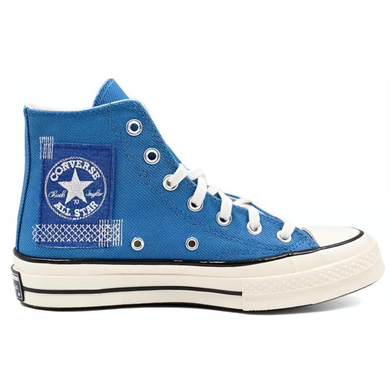 Converse Chuck 70 Wear-Resistant High-Top Canvas Shoes Unisex Vintage Blue Unisex