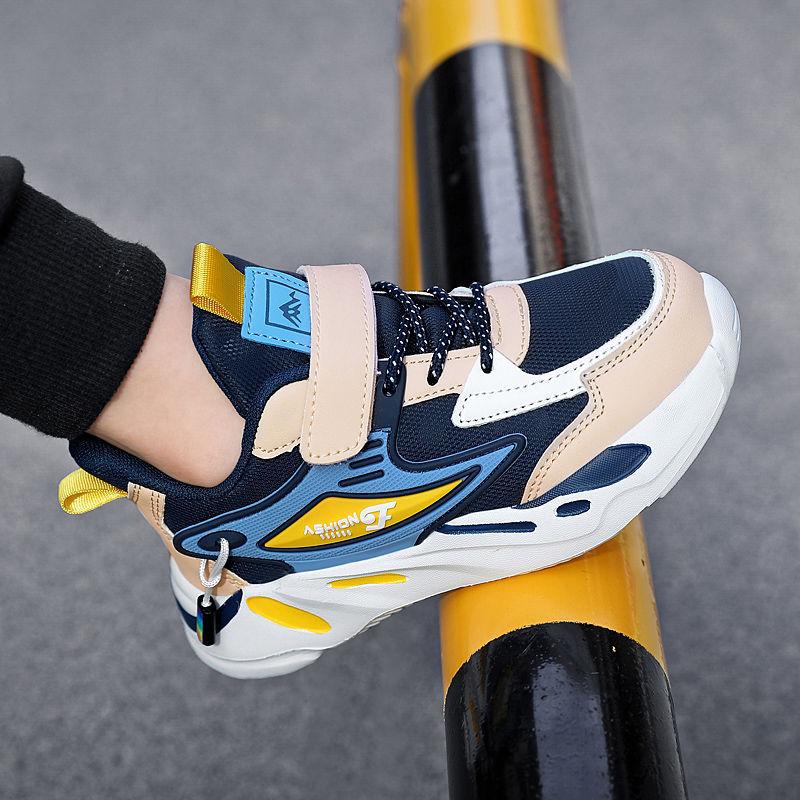 Boys shoes summer single mesh breathable middle school and older children primary school students sports shoes boys mesh casual shoes running shoes