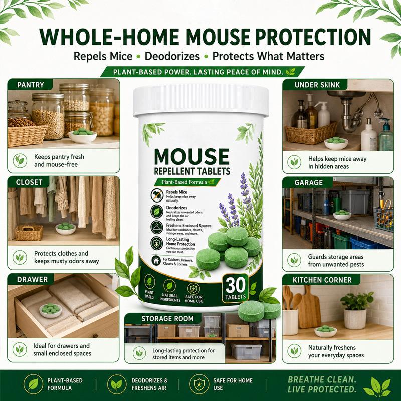 Long-Lasting Pellets, Effective for Home and Garden, Indoor Outdoor Use, Odorless, Keep Mice and Rats Away