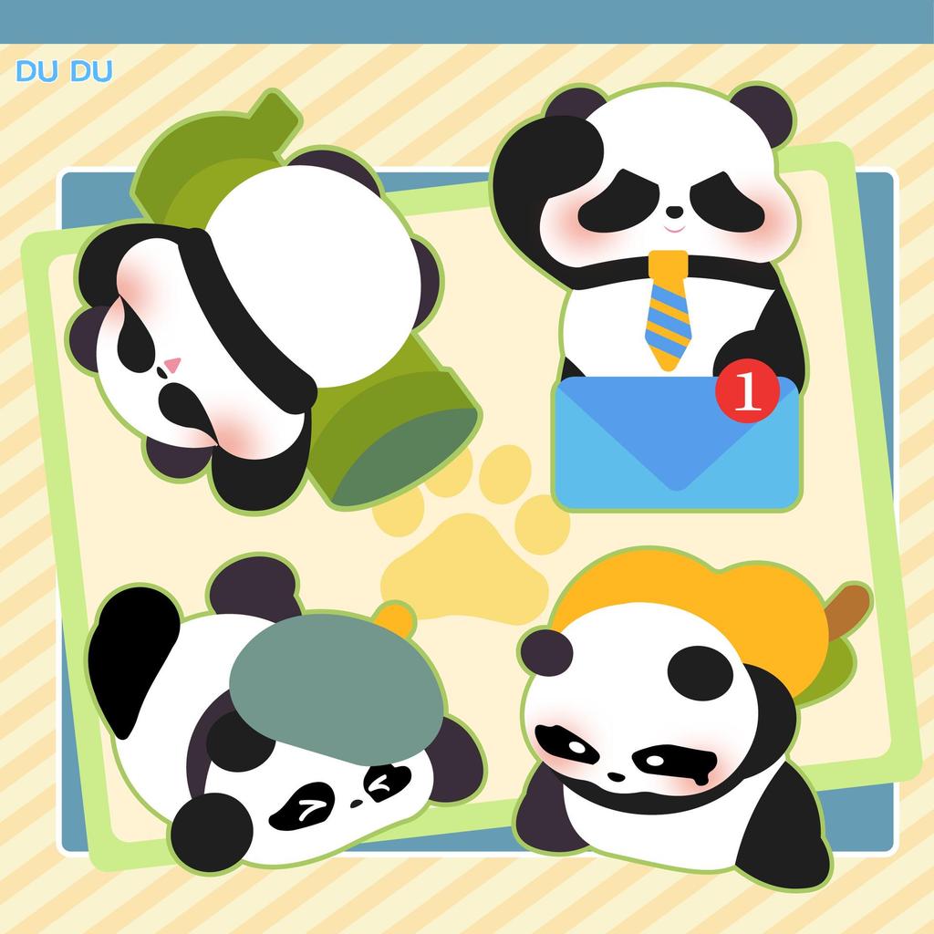 Dudu Adventures: Hand-Painted Giant Panda Blind Box Figure