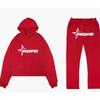 Hip Hop Streetwear Hoodie Pants Set Men Women - Embroidered Letter Print Loose Fit Long Sleeve Unisex Tracksuit