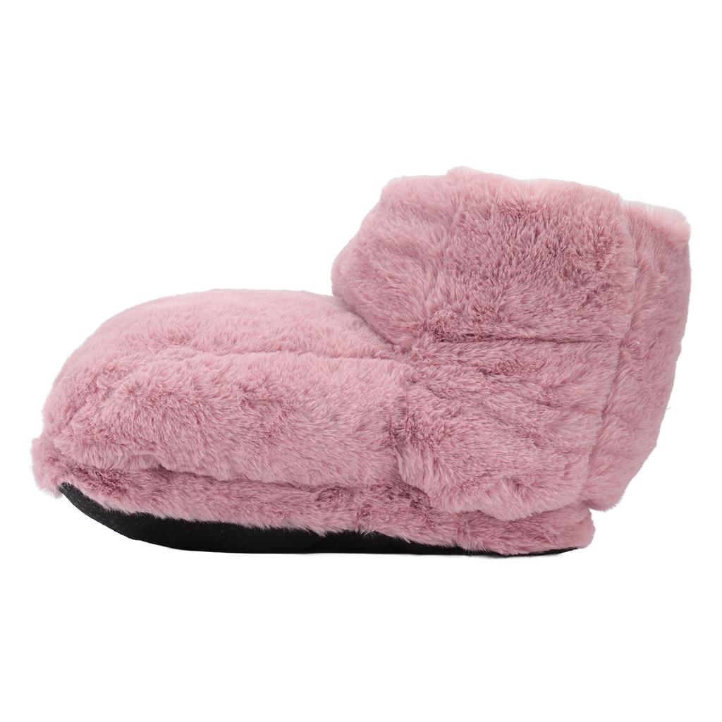 Electric Heated Foot Warmer Pink 5V USB Rechargeable Thickened Foot Warmer Boots for Home Office Dormitory