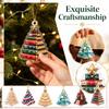 Acrylic Christmas Tree Hanging Ornament for Festive Holiday Decoration and Home Decor