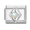 Fashion Cherry Flower Heart Star Dreamy Shiny Zircon Y2K Italian Charm Links Fit 9mm Bracelet Stainless Steel DIY Making Jewelry