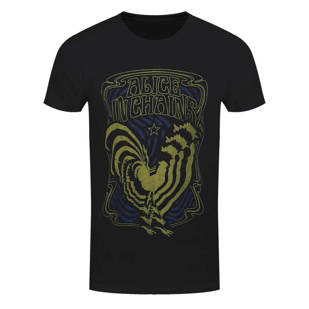 Alice In Chains TShirt Psychedelic Rooster New Band Official Unisex T-Shirt XXXXL