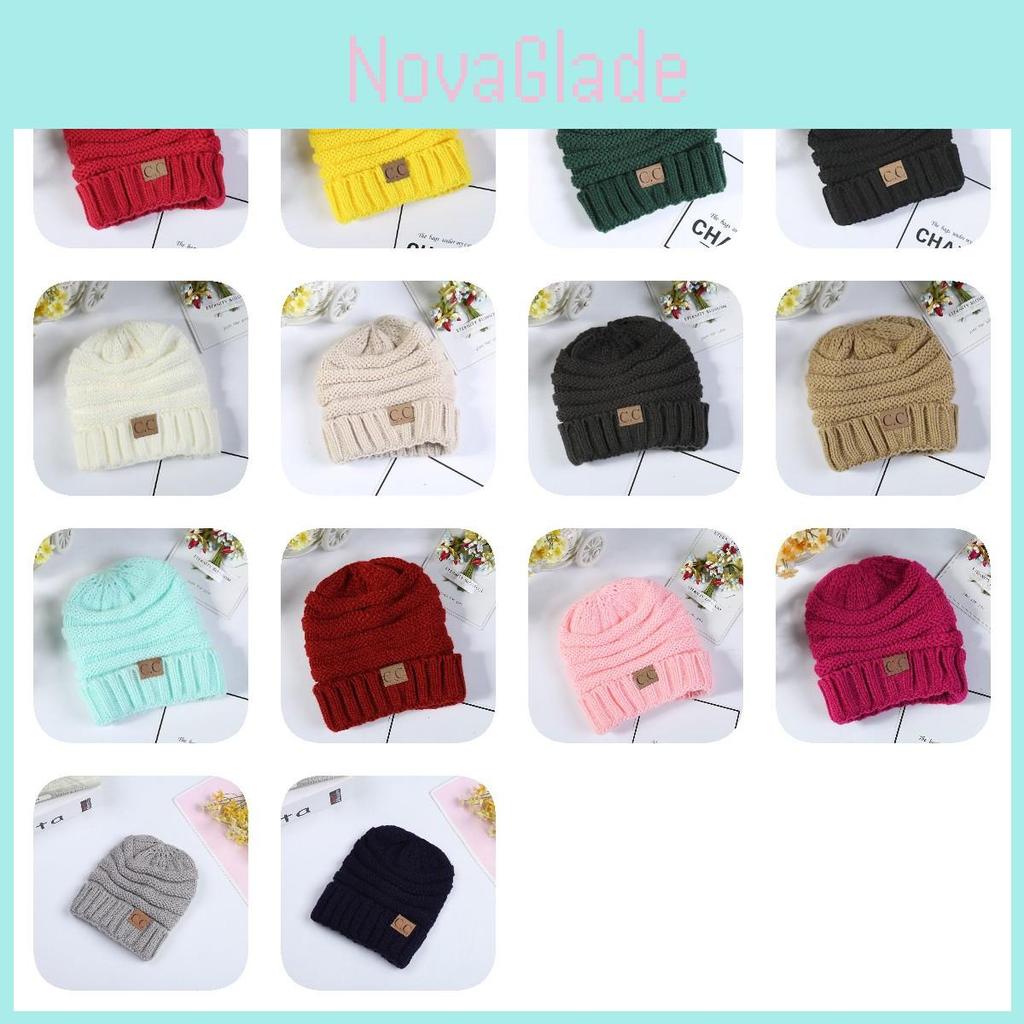 Trendy Kids Knitted Hat Soft Warm Yarn Beanie For Boys And Girls Winter Spring Fall