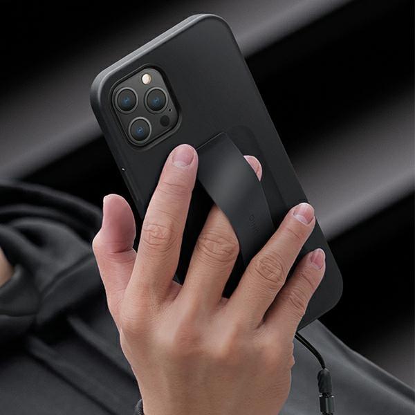 UNIQ Heldro iPhone 12 Pro Max 6.7" Case Black/midnight Black Antimicrobial