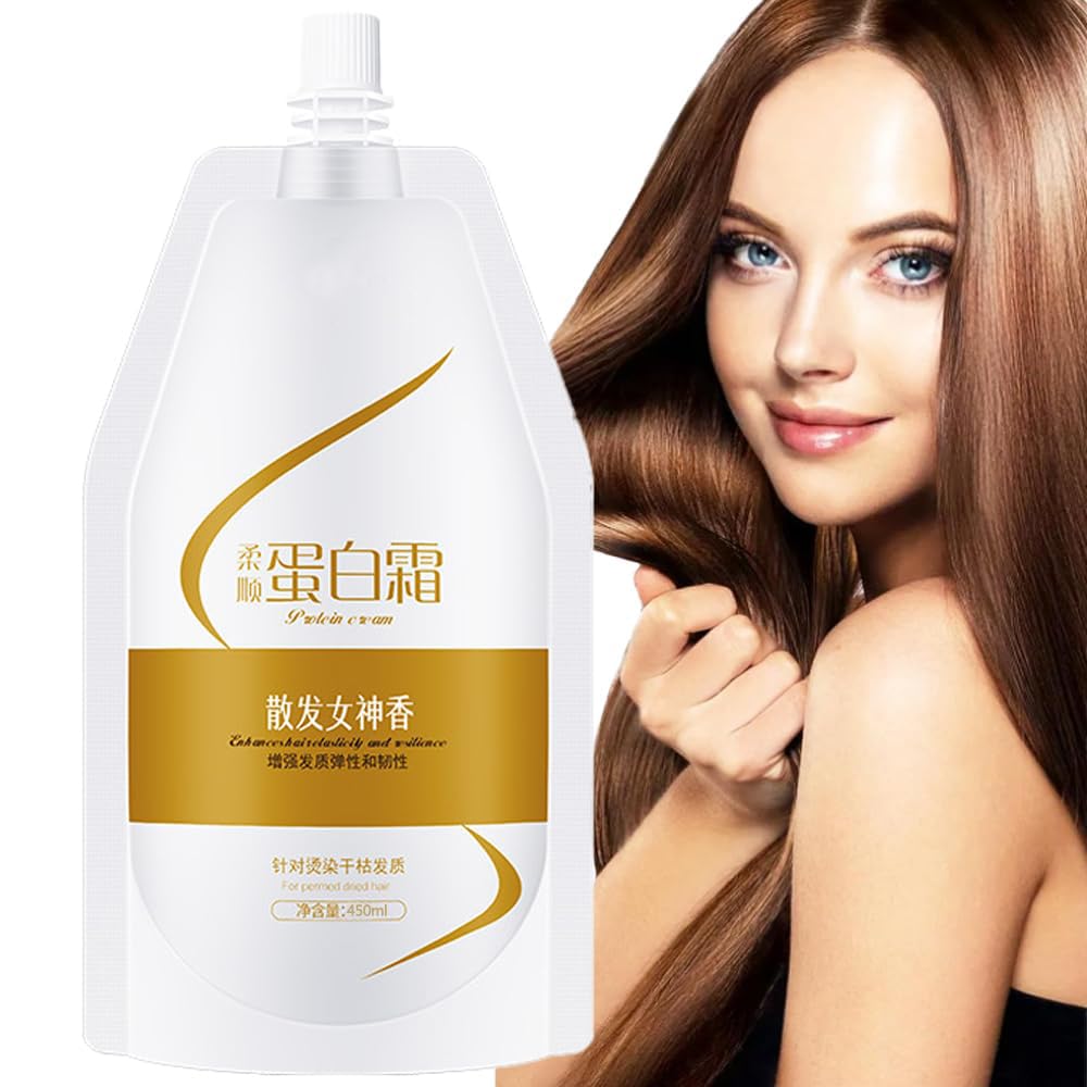 

Смягчающий волосы крем с гидролизованным коллагеном, кератиновая маска для волос, глубокий кондиционер, восстановление гладких и мягких волос для вьющихся, сухих, поврежденных волос